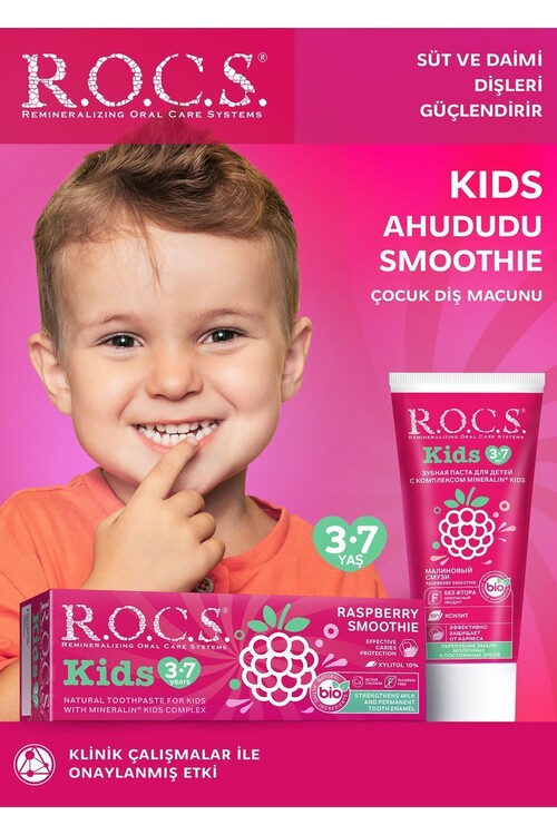 R.O.C.S. - R.o.c.s. Kıds 3-7 Yaş Ahududu Smoothıe Tadında Flo