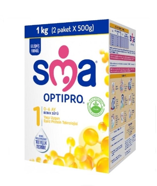 SMA - Sma Optipro No:1 1000Gr Bebek Sütü (0-6 Ay) Kutu