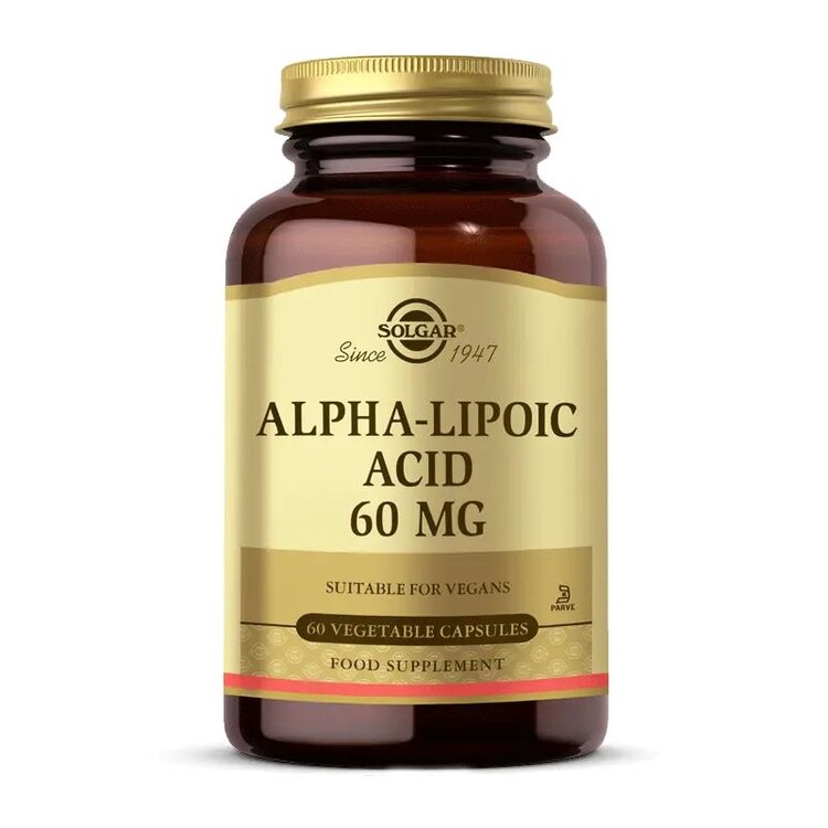 Solgar - Solgar Alpha Lipoic Acid 60 mg 60 Kapsül
