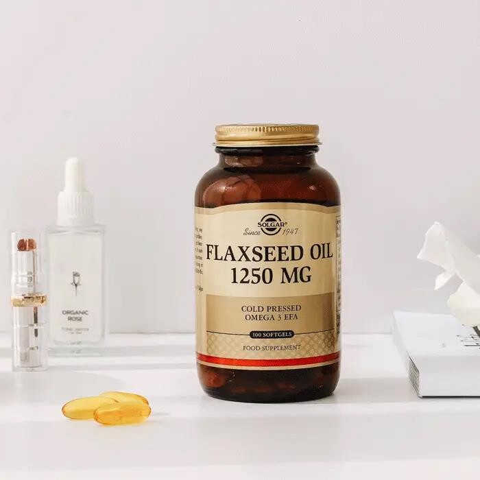 Solgar Flaxseed Oil 1250 mg 100 Softjel