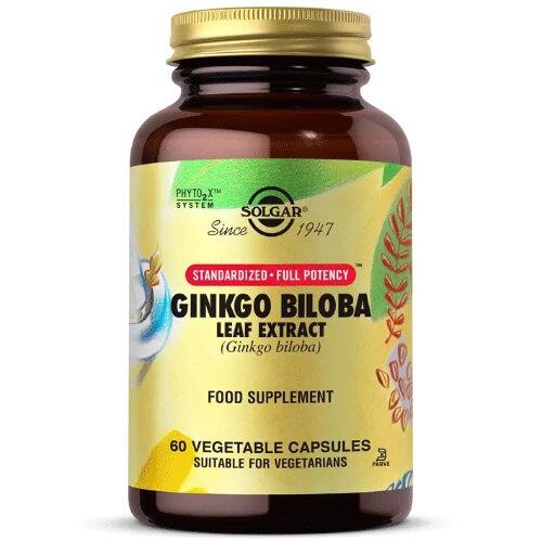 Solgar - Solgar Ginkgo Biloba Leaf Extract 60 Kapsül