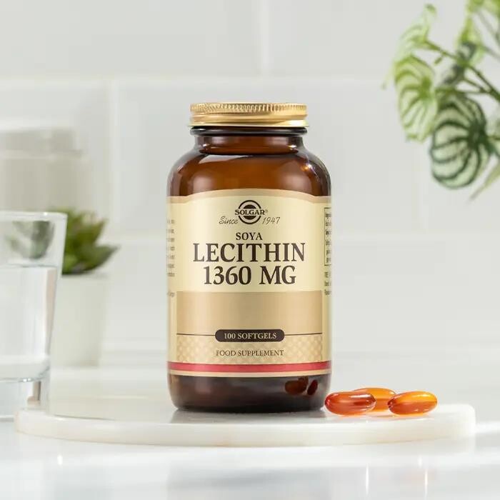 Solgar Lecithin 1360 mg 100 Kapsül