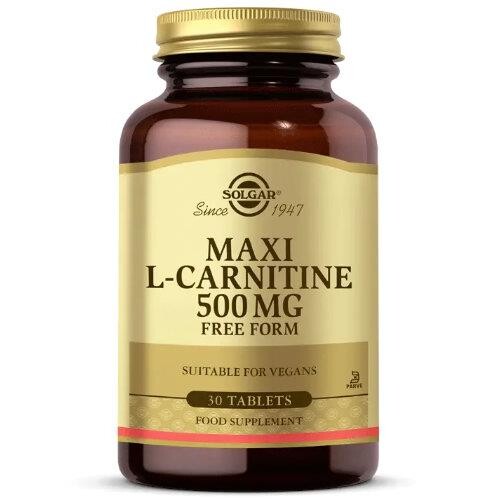 Solgar - Solgar Maxi L-Carnitine 500 mg 30 Tablet