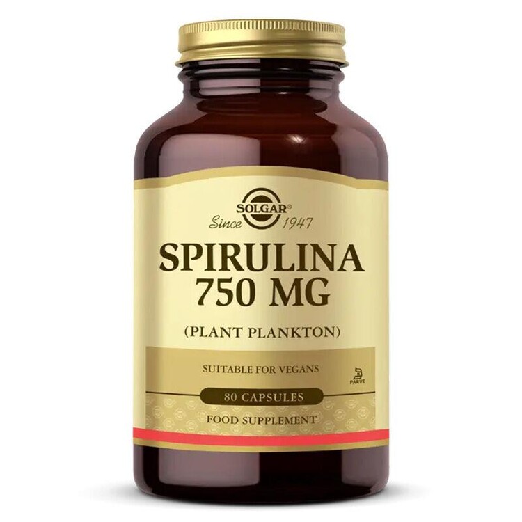 Solgar - Solgar Spirulina 750 mg 80 Kapsül