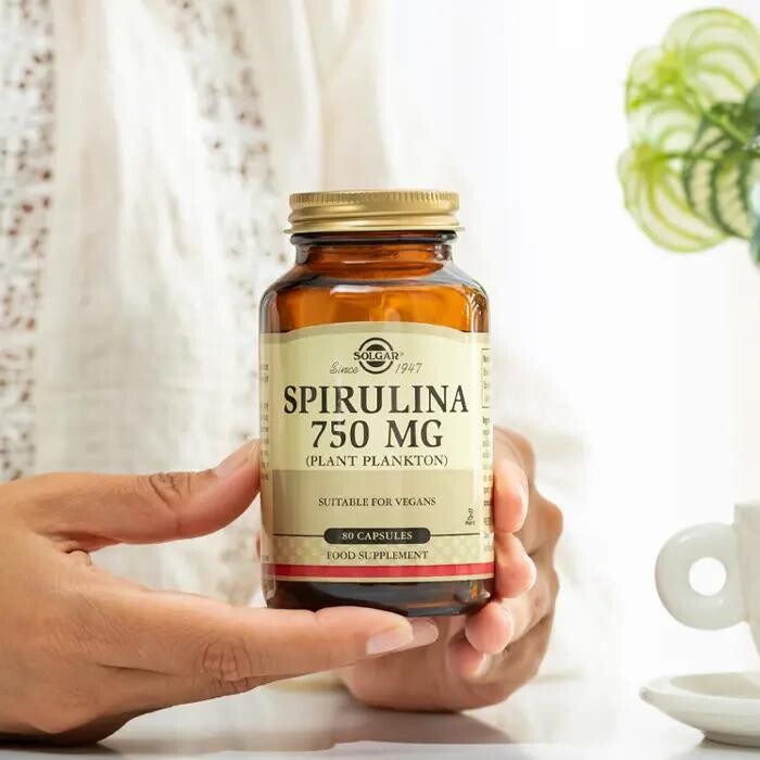 Solgar Spirulina 750 mg 80 Kapsül