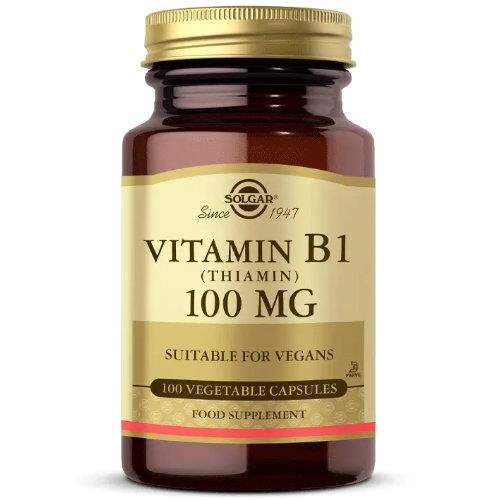 Solgar - Solgar Vitamin B1 Thiamin 100 Mg 100 Kapsül