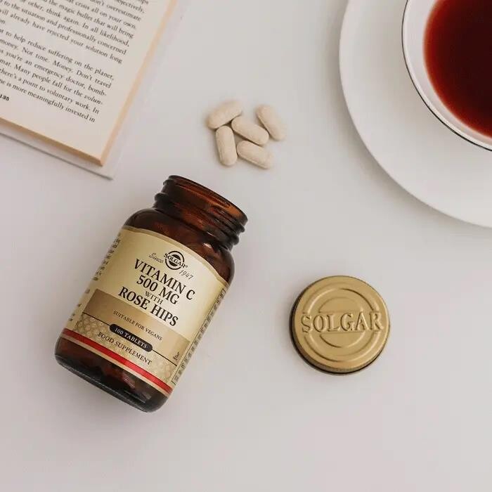 Solgar Vitamin C 500mg With Rose Hips 100 Tablet