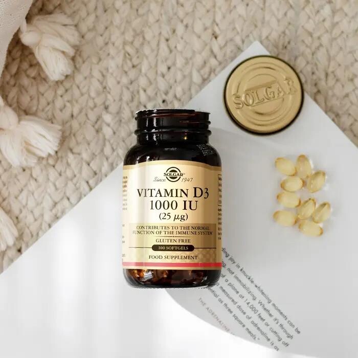 Solgar Vitamin D3 1000 IU 100 Kapsül