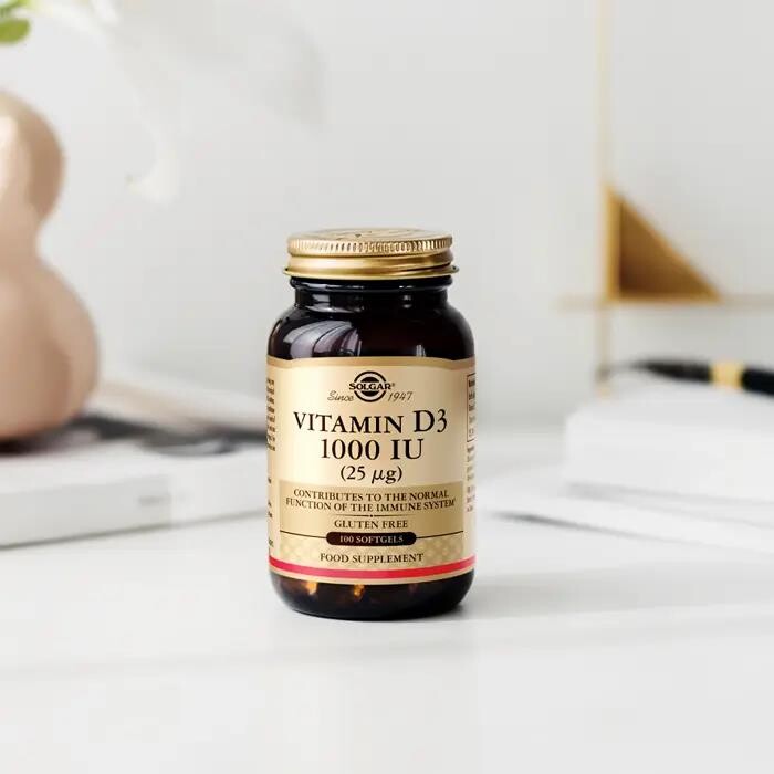 Solgar Vitamin D3 1000 IU 100 Kapsül