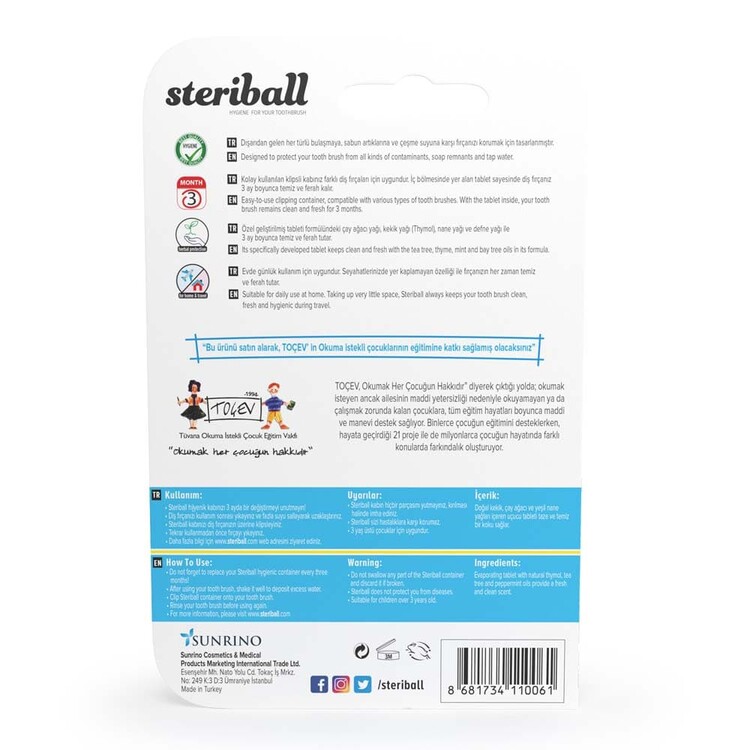 Steriball Toothbrush Protector Mor