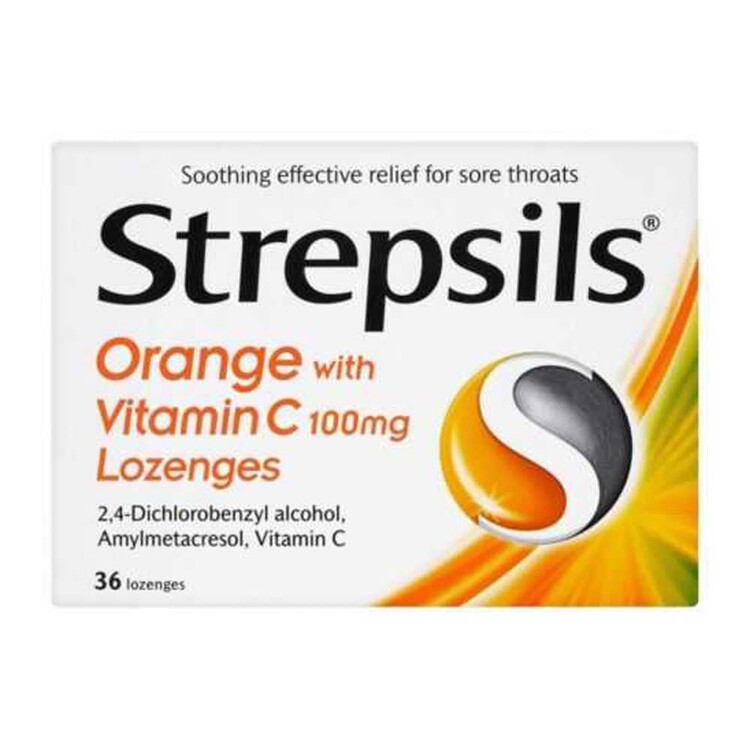 Strepsils - Strepsils Pastil Portakallı C Vitaminli
