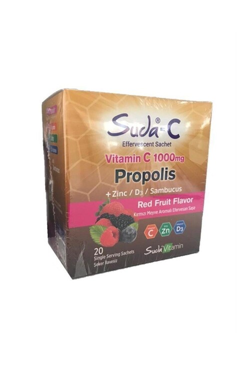 Suda Vitamin - Suda-c Vitamin C 1000 Mg Propolis 20 Saşe