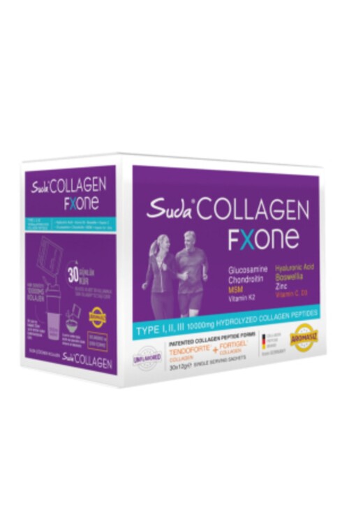 Suda Collagen - Suda Collagen Fxone Aromasız Kolajen 12 g 30 Saşe