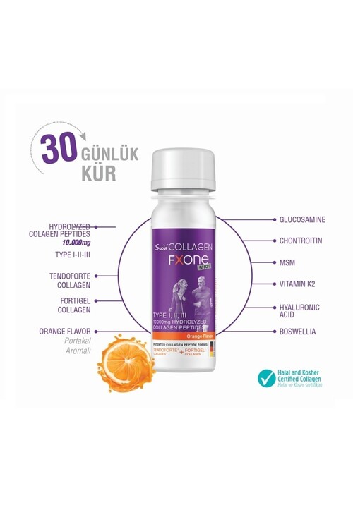 Suda Collagen Fxone Shot Orange 60 Ml 30 Shot 