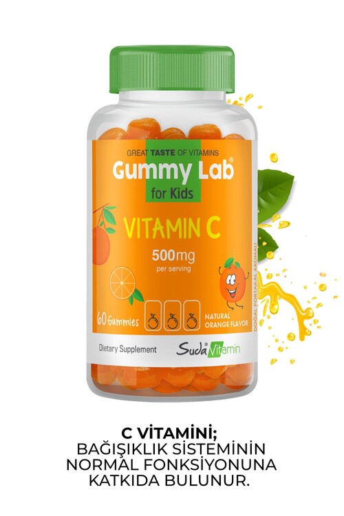 Suda Vitamin Gummies C Vitamini Takviyesi Yetişkin ve Çocuk Seti