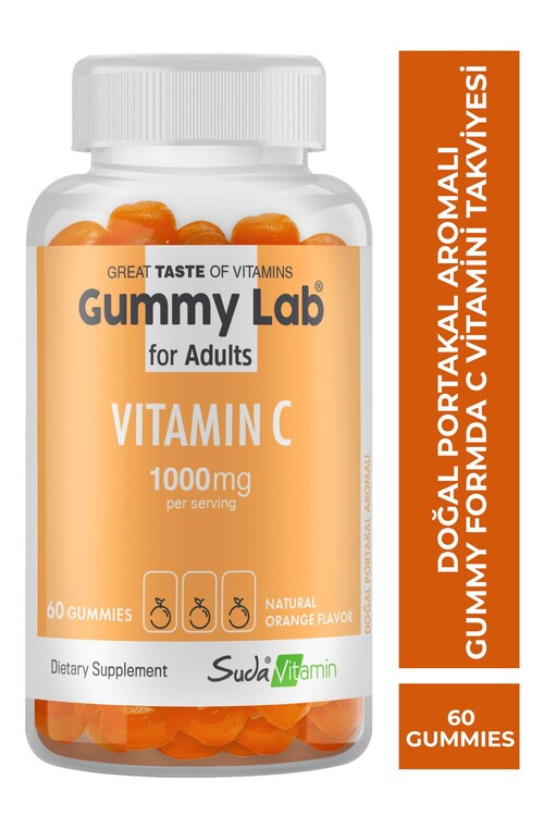 Suda Vitamin - Suda Vitamin Gummylab Vıtamın C For Adults Portaka