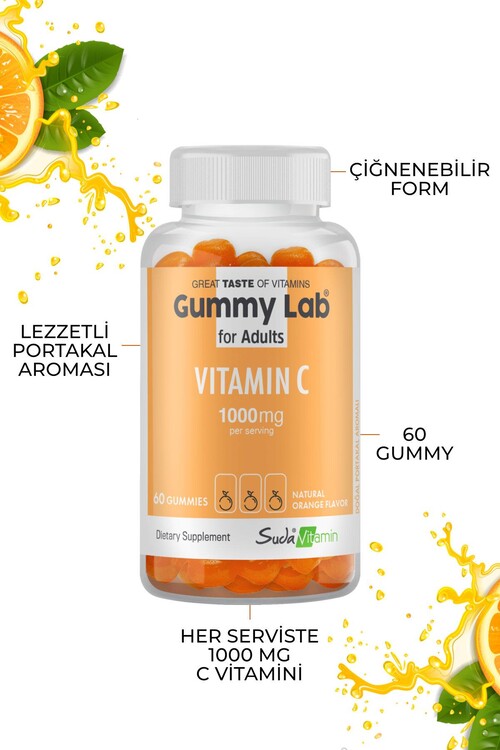 Suda Vitamin Gummylab Vıtamın C For Adults Portaka