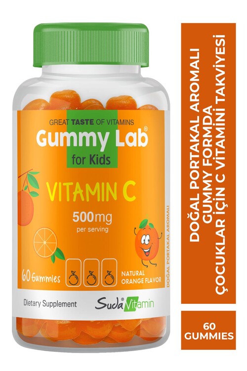 Suda Vitamin - Suda Vitamin Gummylab Vıtamın C For Kıds Portakal 