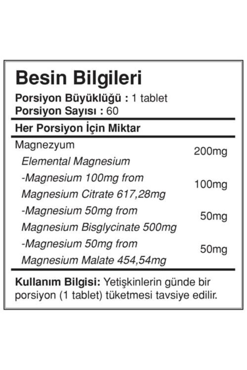 Suda Vitamin Multi Form Magnesıum Complex 60 Tablet