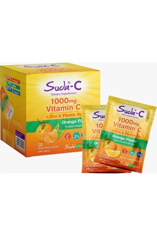 Suda Collagen - Suda Vitamin Suda C Orange 20 Saşe