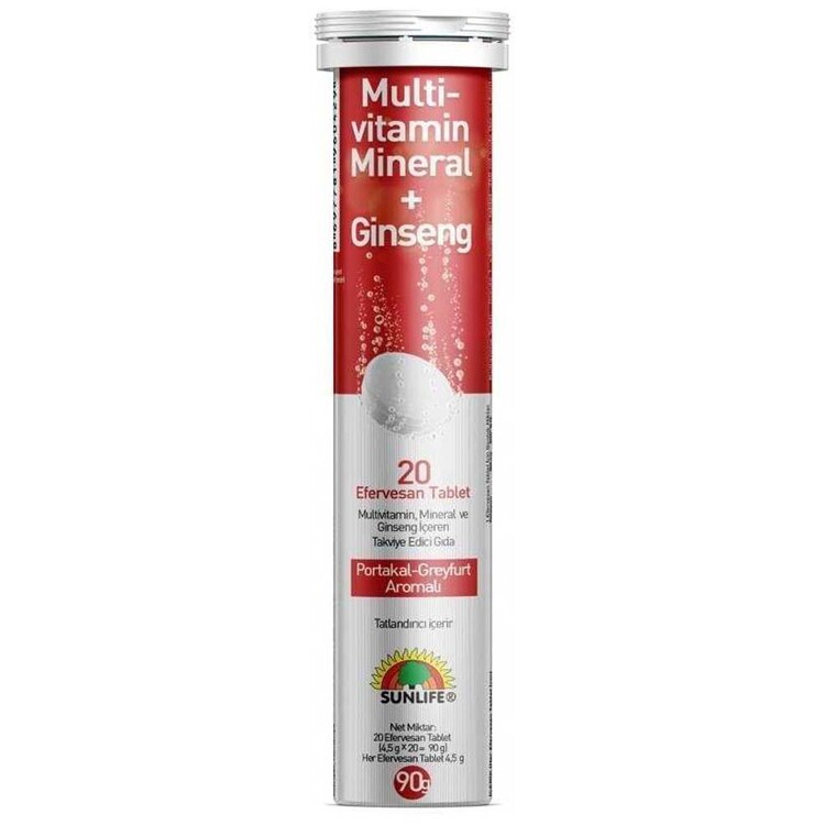 Sunlife Multivitamin + Mineral 20 Efervesan Tablet