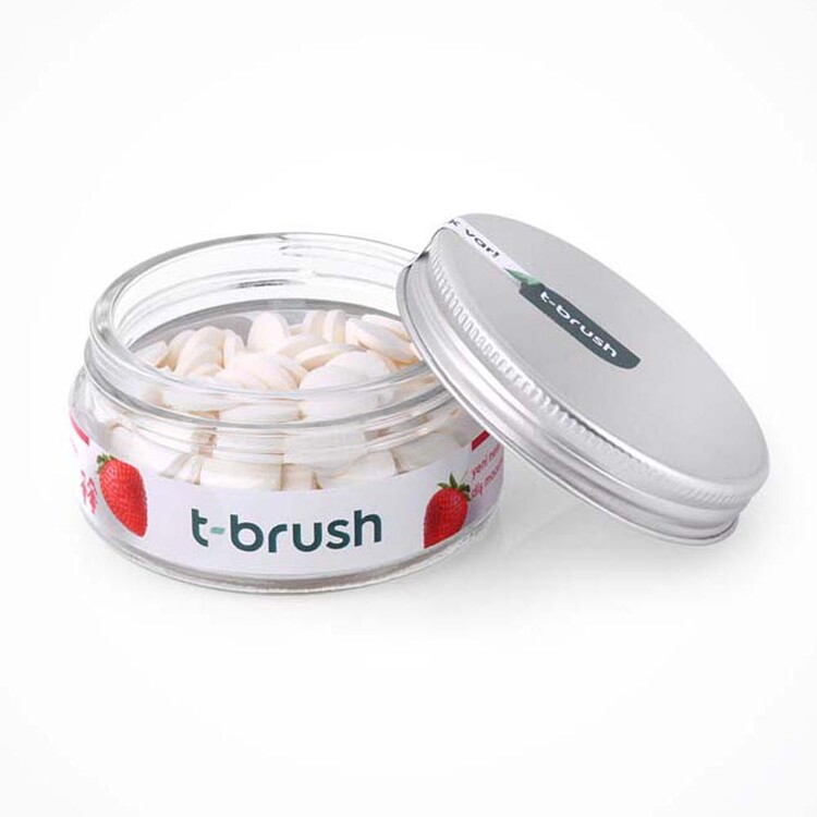 T-Brush Çilek Aromalı Florürlü Çocuklara Özel Diş 