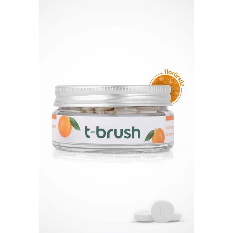 T-Brush - T-Brush Portakal Aromalı Florürsüz Diş Macunu 90 T