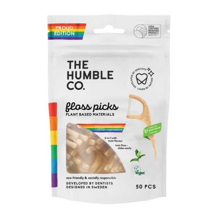 Humble Brush - The Humble Co Starch Floss Picks 50 Adet