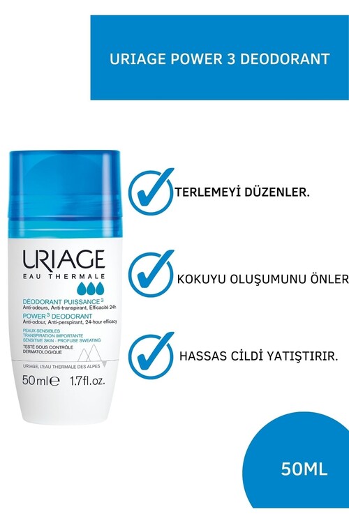 Uriage Eau Thermale Deodorant Puissance 50 ml Hass