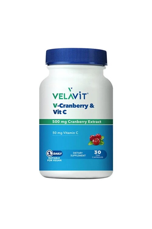 Velavit - Velavit V-cranberry & Vit C 30 Kapsül