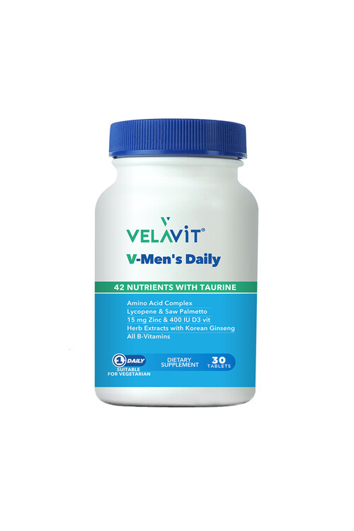 Velavit - Velavit V-mens Daily Takviye Edici Gıda 30 Tablet 
