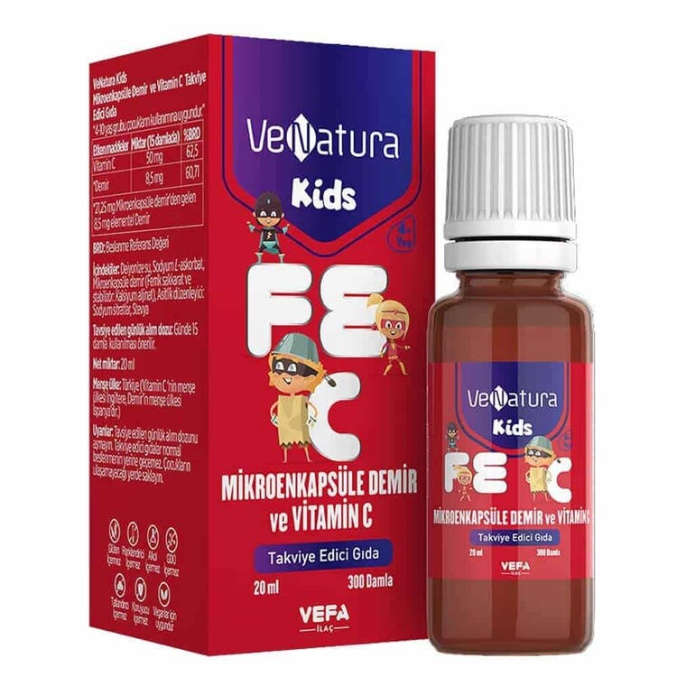 Venatura - Venatura Kids Mikroenkapsüle Demir ve Vitamin C 20