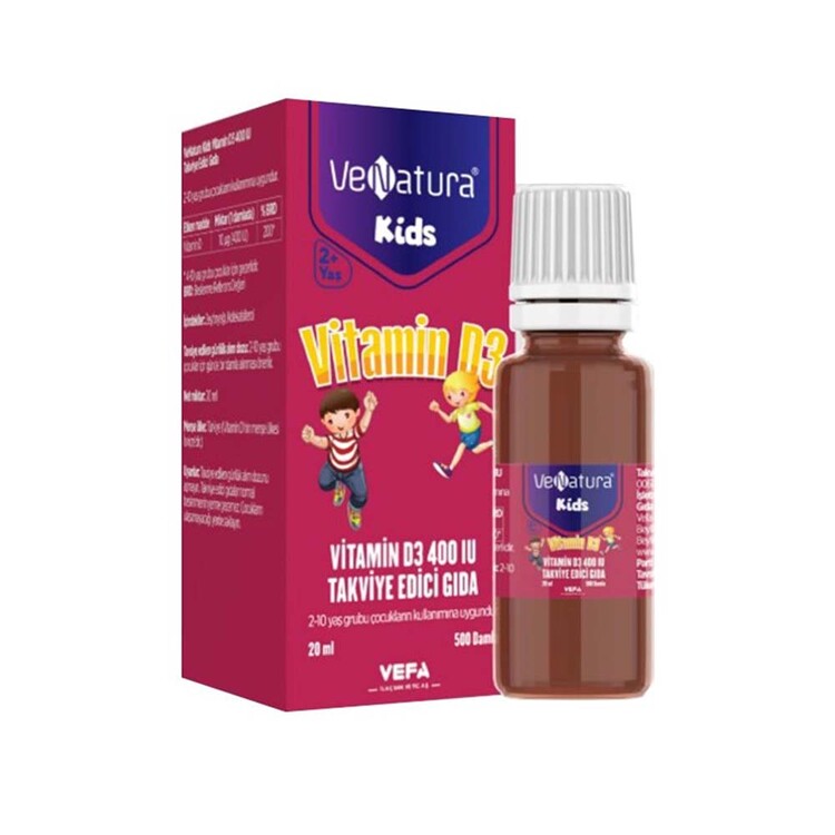 Venatura - Venatura Kids Vitamin D3 400 IU Takviye Edici Gıda