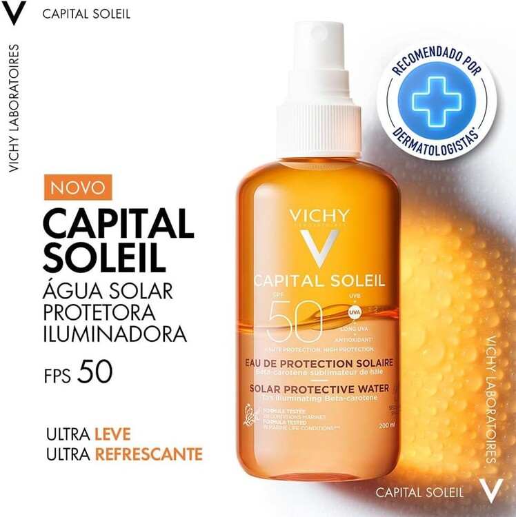 Vichy Capital Soleil Protective Water Spf50 200ml