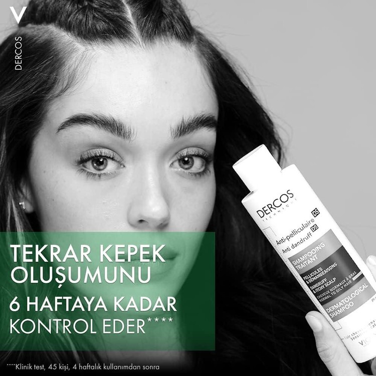 Vichy Dercos Anti Dandruff Kepek Karşıtı Şampuan 200 ml - Normal ve Yağlı Saçlar
