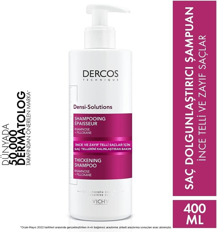 Vichy Dercos Densi-Solutions İnce ve Zayıf Saçlar İçin Şampuan – 400 ml