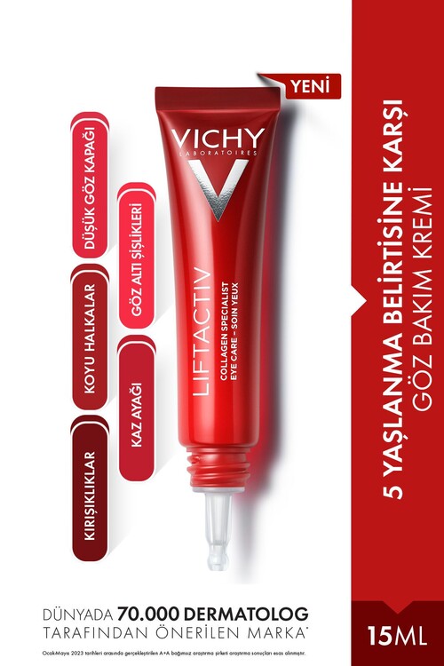 Vichy - Vichy Liftactiv Collagen Specialist Yaşlanma Belirtilerine Karşı Göz Bakım Kremi 15 ml