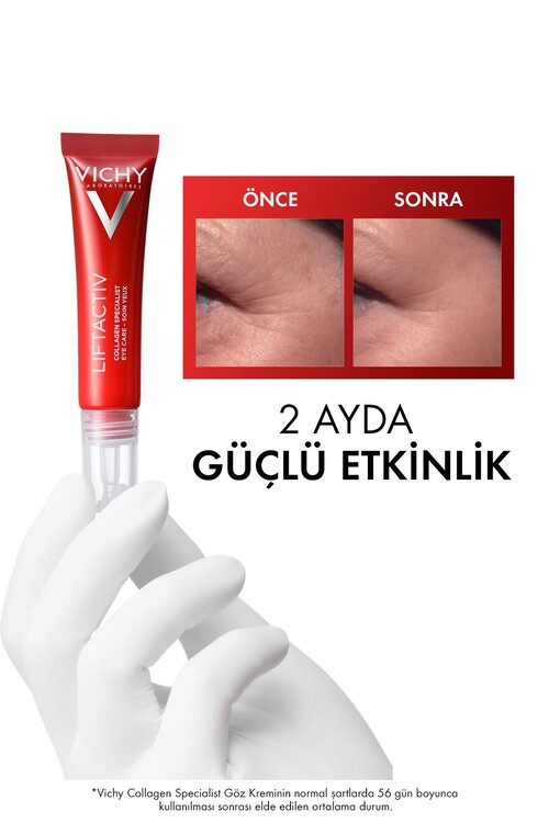 Vichy Liftactiv Collagen Specialist Yaşlanma Belirtilerine Karşı Göz Bakım Kremi 15 ml