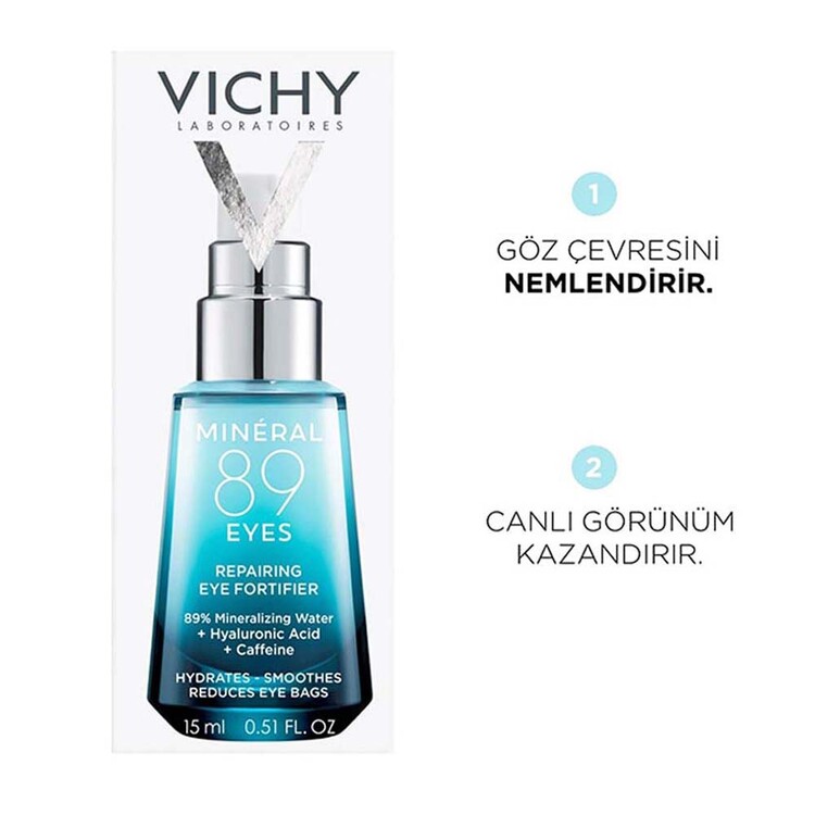 Vichy Mineral 89 Koyu Halka Görünümünü Azaltan Göz Çevresi Bakımı 15 ML