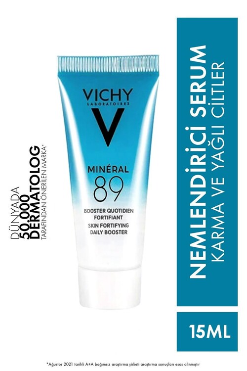 Vichy - Vichy Mineral 89 Hyalüronik Asit İçeren Nemlendirici ve Güçlendirici Serum 15 ml