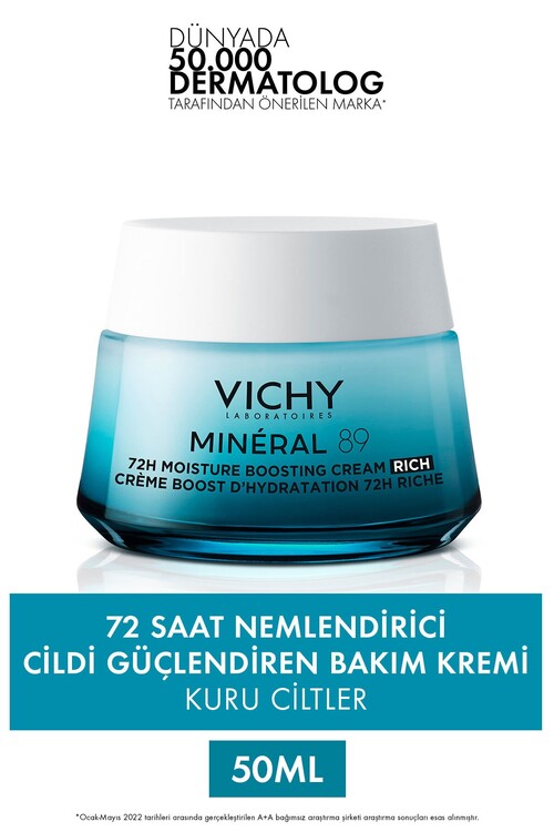 Vichy Mineral 89 Rich Kuru Ciltler 50ml