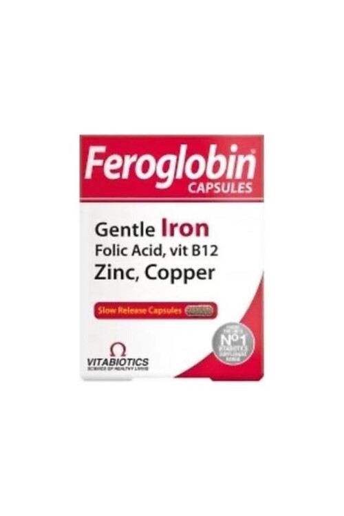 Vitabiotics - Vitabiotics Feroglobin 30 Kapsül