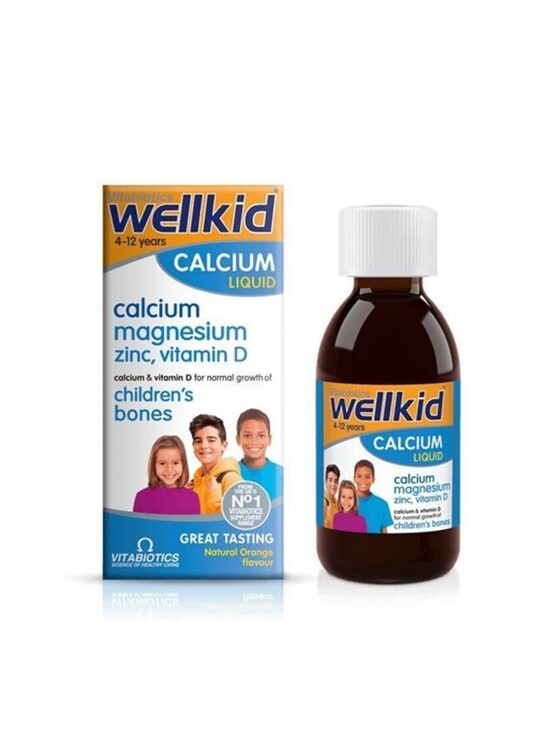 Vitabiotics - Vitabiotics Wellkid Calcium Liquid Takviye Edici G