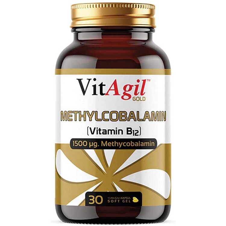 Allergo - Vitagil Gold Metilkobalamin B12 Vitamin 30 Yumuşak