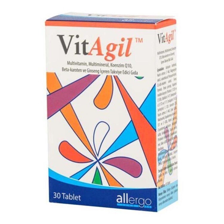 Allergo - VitAgil Multivitamin-Mineral 30 Tablet