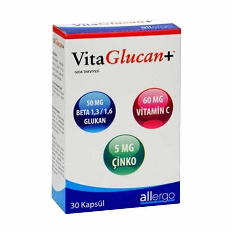 Allergo - Allergo VitaGlucan Beta-Glucan 30 Kapsül