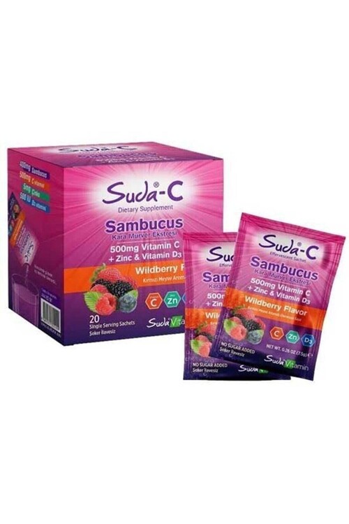 Suda Vitamin - Vitamın C Sambucus 20 Şase