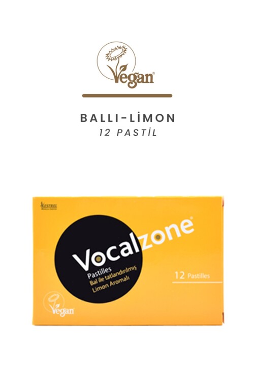 Vocalzone - Vocalzone Ballı-Limon 12 Pastil