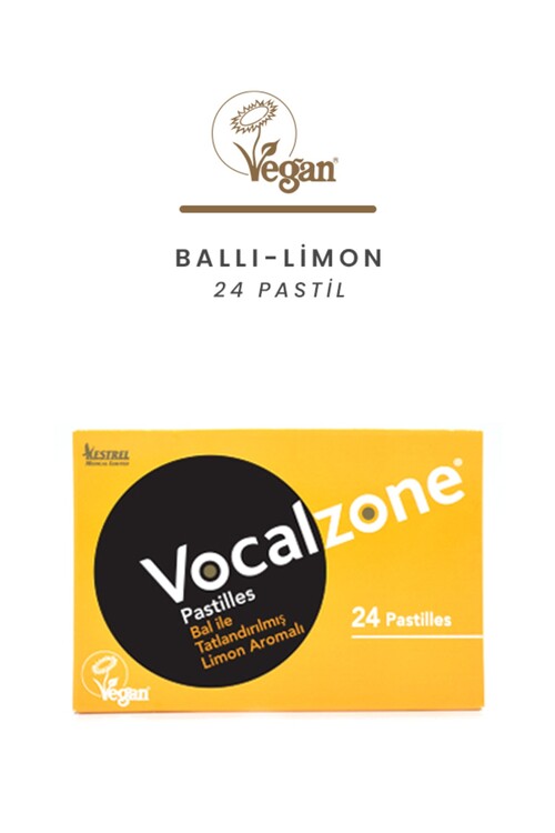 Vocalzone - Vocalzone Ballı-Limon 24 Pastil