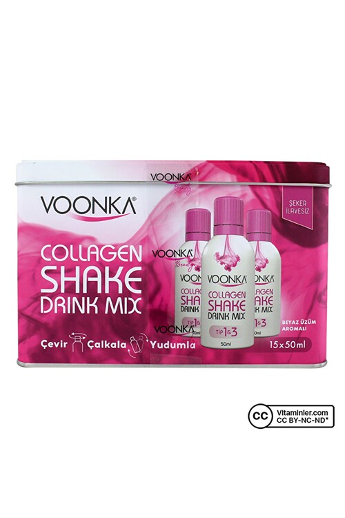 Voonka Beauty Collagen Shake Drink Mix 15 X 50 ml